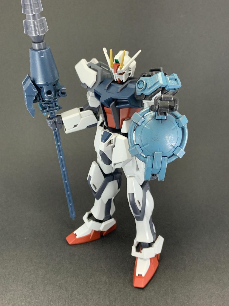 近接用の兵装のスピアーストライカー！でかい斧と迷って槍にしました！