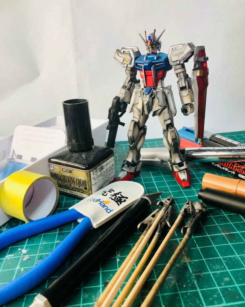 使った工具類を一緒撮影した雑誌風