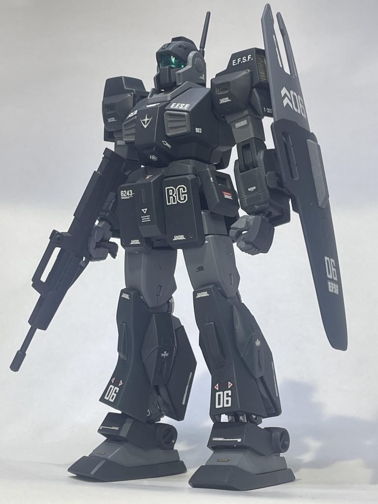 HG ネモ(ユニコーンVer.)をラーカイラム配備をイメージしてジェスタカラーに全塗装しました。