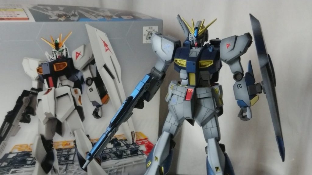 EG νガンダムグラデ塗装を目指していましたがちょっと違った感じになりました