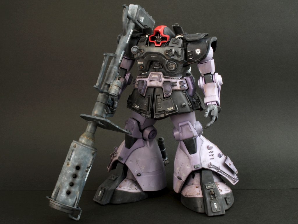 とにかくでかいスーパージャイアントバズーカ(笑)を持たせました。ウェザリングは全体的に2年程度の使用感をイメージしました。