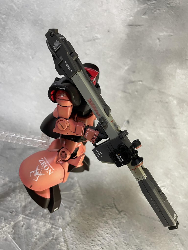 シャア専用リックドム　グラデーション塗装–2枚目/制作者：モリラボ