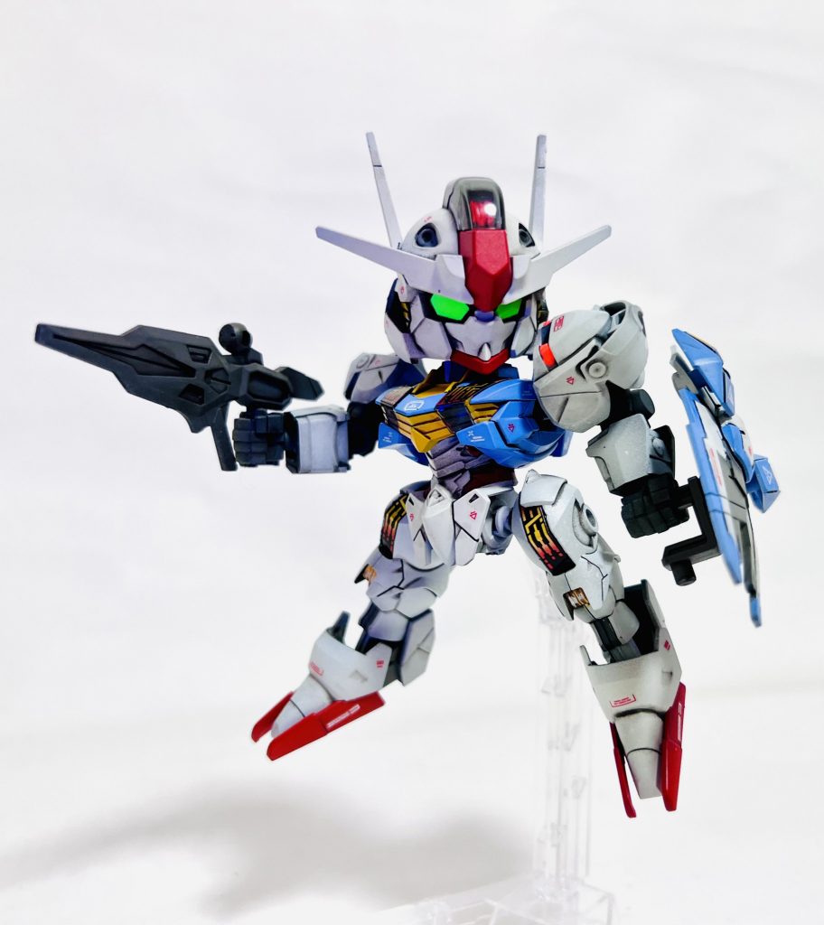 SDガンダム EXスタンダード 機動戦士ガンダム 水星の魔女 XVX-016 ガンダムエアリアル 改修塗装済み完成品–3枚目/制作者：H4co Y