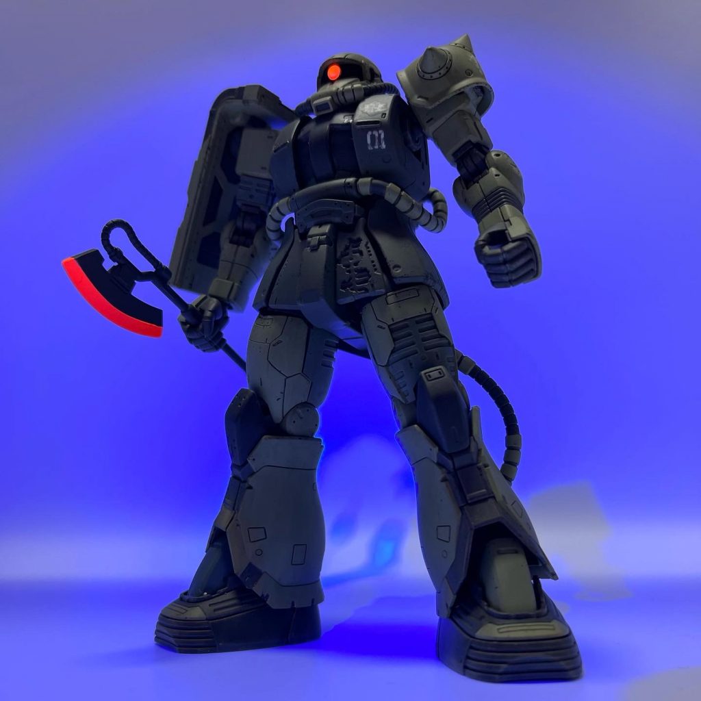 モノアイとヒートホーク光らせました。最後までご覧いただきありがとうございました😊