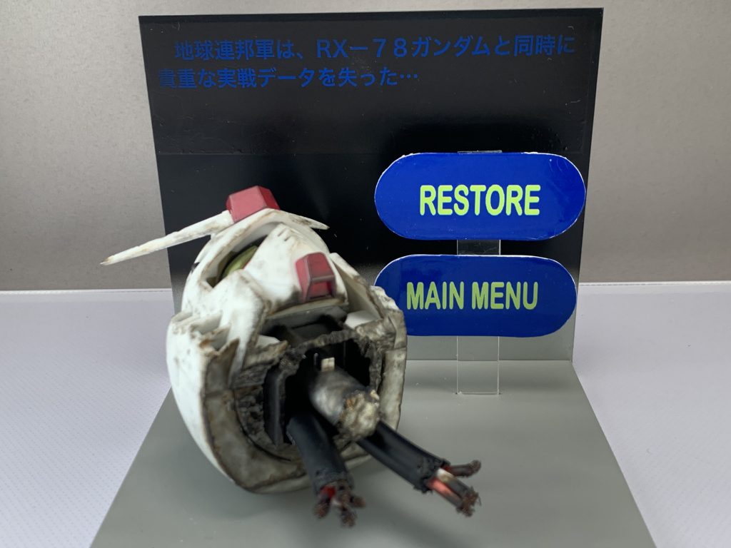 【追記】背景の文字部分をデカールで作成し直しました。再現度がアップしたかと思われます。