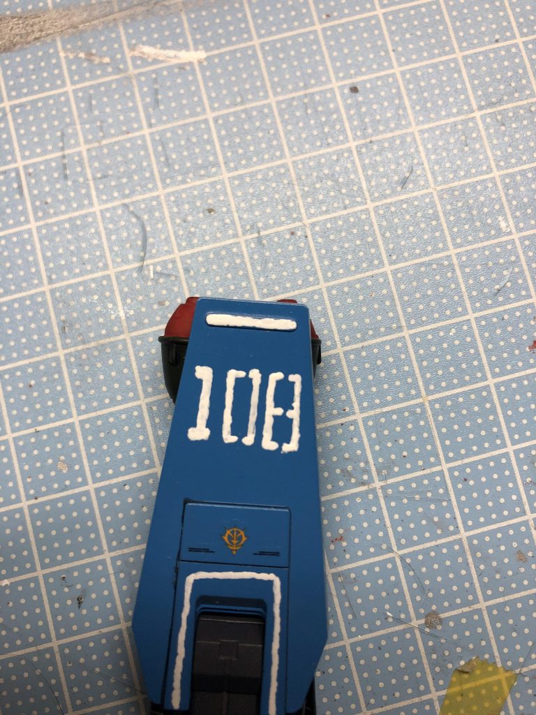 機体番号は手書き、8が少し大きくなった(´・ω・｀)