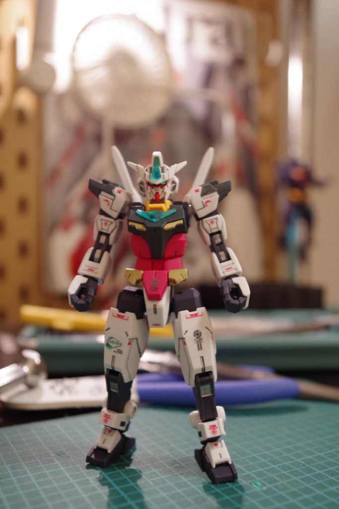 墨入れ以外の加工を初めて行いスジボリ、モールド彫直し、一部塗装、デカール貼り付けています。