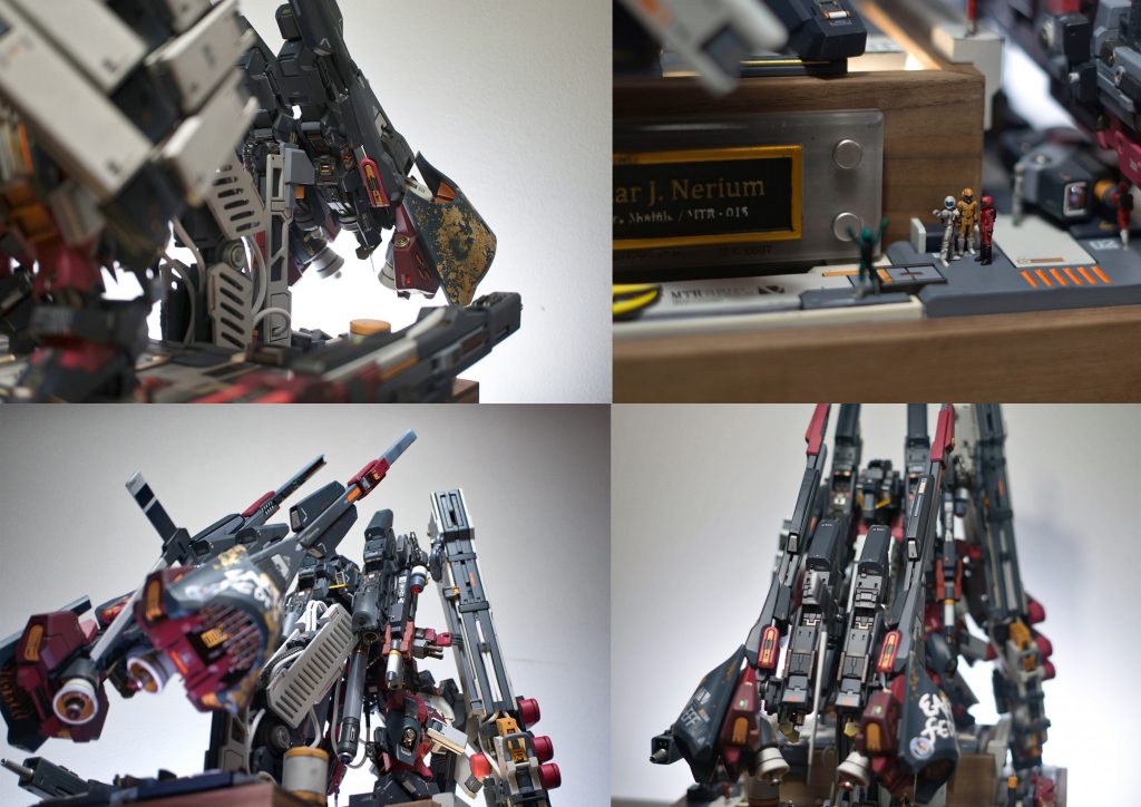 詳細 1/100コンプリートプレパラートキット、完全ハンドメイドの自作情景用フロア。 金箔を使って、色のアクセントをつける実験をしてみましょう。 そして、自分でデザインしたステッカーを使用。
