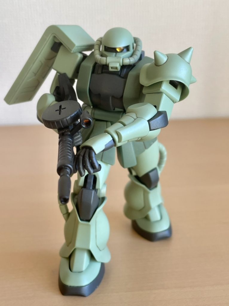 HGUCザク 小改造 成形色仕上げ–4枚目/制作者：@denjilow