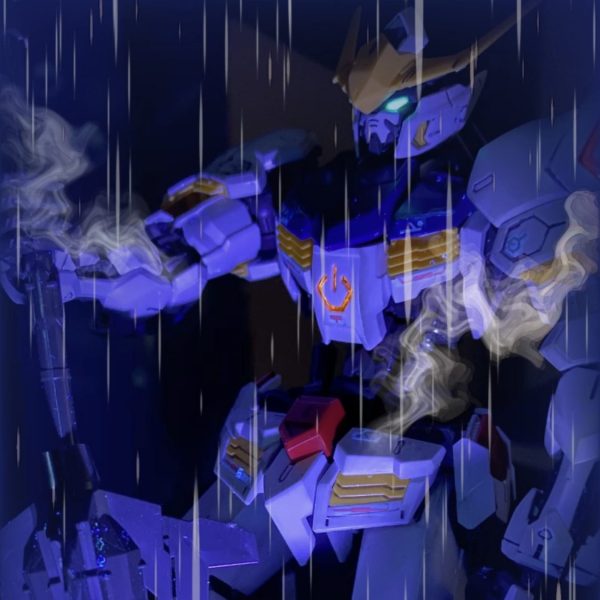 雨の中のバルバトス