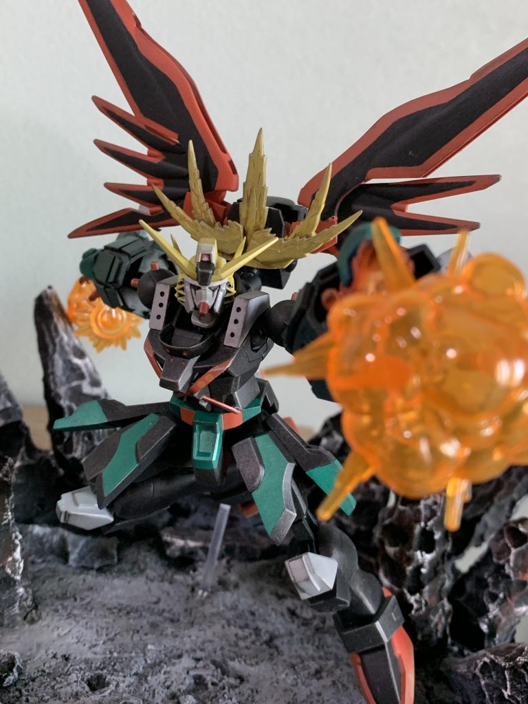 カスタマイズエフェクト爆発を使い、特徴的な爆破シーンを再現です。