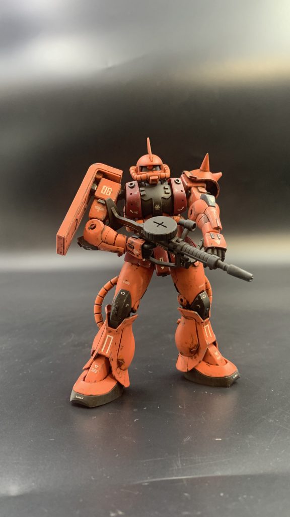 HGシャア専用ザク（リバイブ）–2枚目/制作者：すえさん