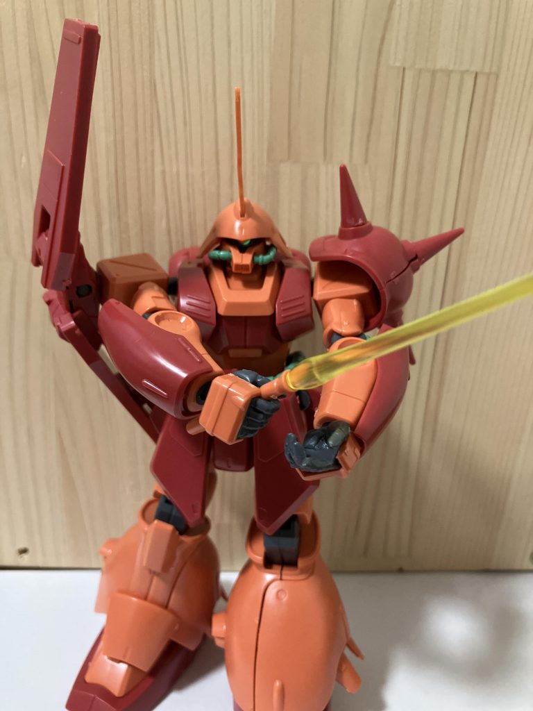 完成した前の部分はこんな感じ。目がかっこいい！