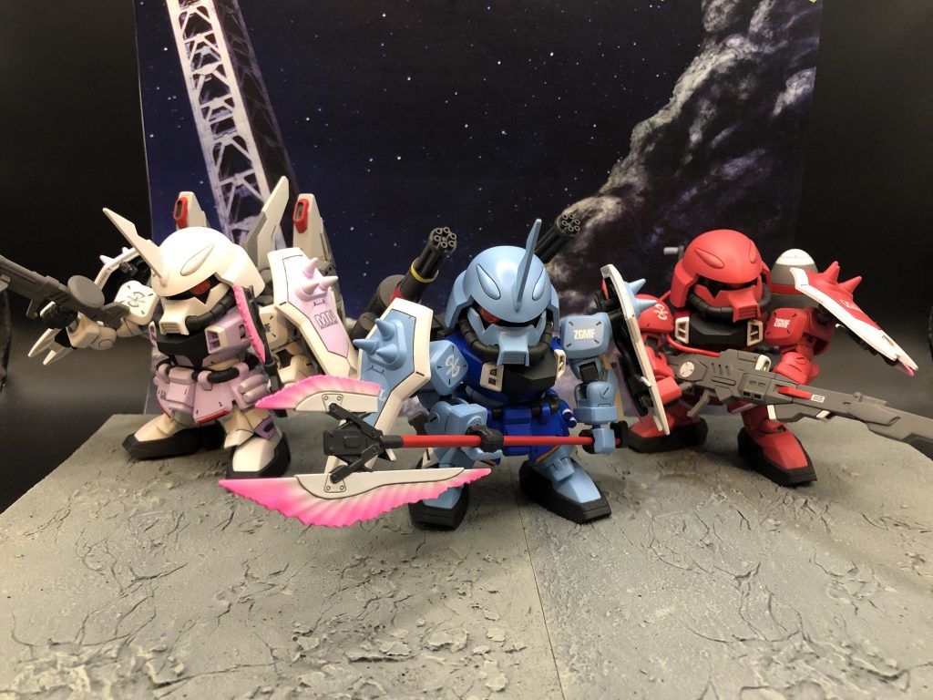 これで全ウィザード揃いました!最後のザクはアレを作ります。