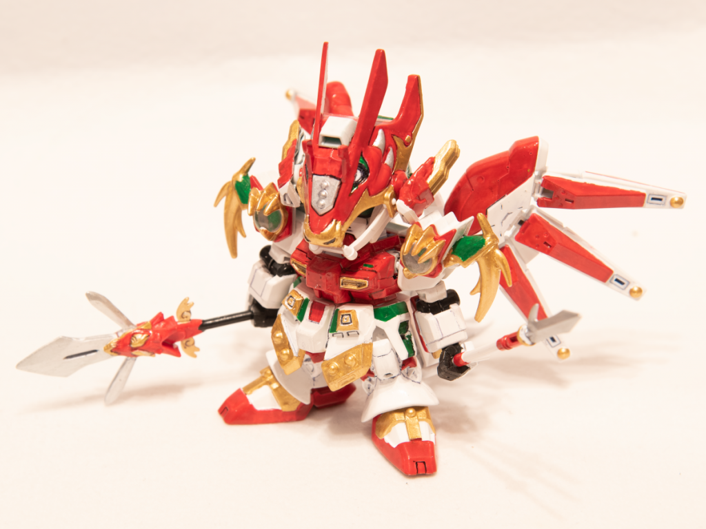 龍王剣はお飾りなので、代わりに龍神導師仁宇の激龍槍を持たせています。神秘の槍との二本持ちもかっけぇ~~~~