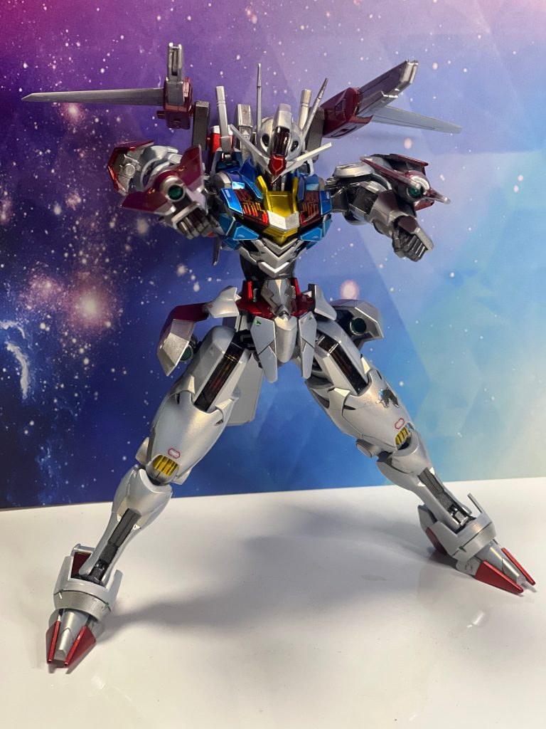 最後はフルバースト⁉️いやぁ大満足ですわ。自己満足‼️ガンプラは自由だなぁ。😌