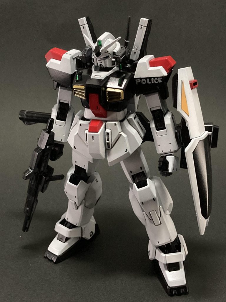 ガンダムマークII POLICE–3枚目/制作者:@jiyu_nitsukuruきあい模型