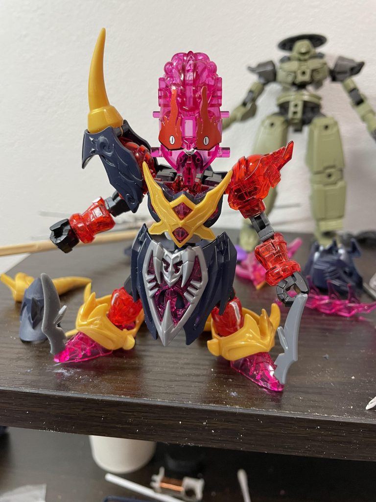 各関節にボールデンボールアームズで延長と可動域アップ。SDH系は肘の可動がないので、自分的にこの工作はマストになってきました。