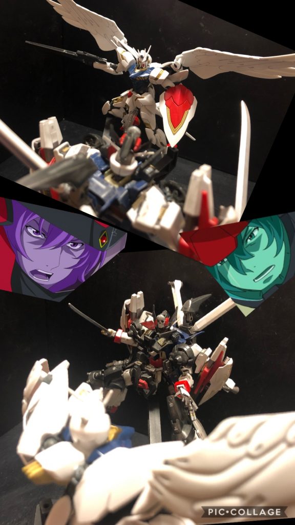 キオ「あ、いつもの喧嘩だ。父さん達、仲良いなあ。」フラム「私達も、どちらがガンダムAGEの正ヒロインなのか、勝負で決めましょ。」キオ「ボクはヒロインじゃないよ!!」フラム「違うの?」キオ「えーっと、キオ編のヒロインは、確か...ウェン...?なんだっけ?思い出せないや。」フラム「気になるって方は、ネットで調べてねっ♡」キオ「うーん、後で調べてみようっ。」フラム「とにかく!ゼハート様の為、フラムは負ける訳にはいかないっ!ゼハート様、見ていてください。私の戦いを…!」キオ「やめて!ボク達に戦う意味は無いんだ!」フラム「今更、何を言ってるの!?私達は長い、とても長い間戦いあってきたの!話し合いなんて、もはや不可能なのよ!さあ、来るなら来なさい!」アカオ「キオ!とにかく動きを止めるぞ!」アオ「話し合いはそれからだ!」キオ「でも..!わかった。でもボクは絶対に、諦めない!」