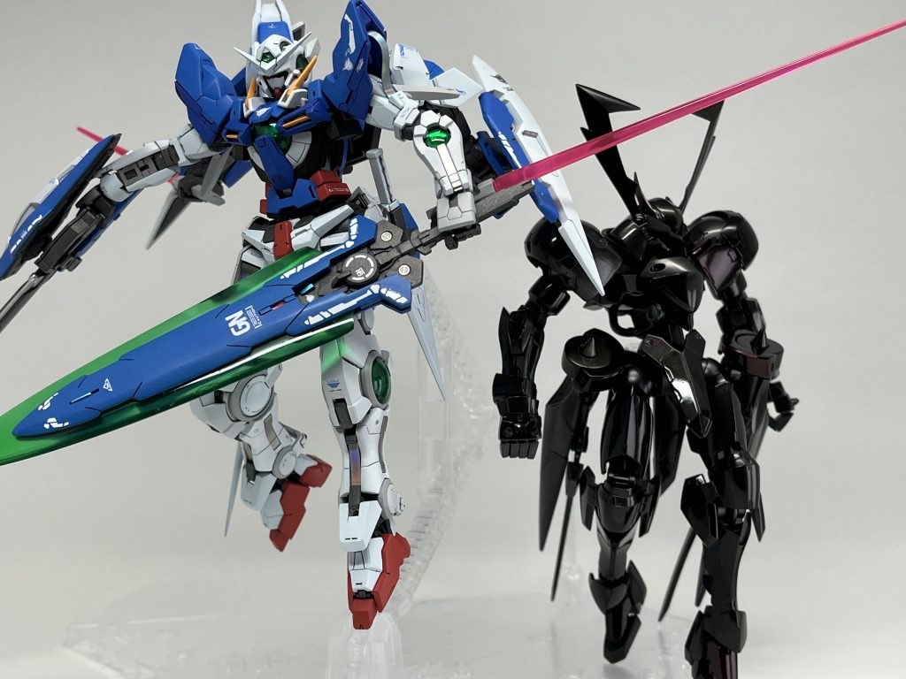 エクシアデヴァイズと一緒に飾って完成です😁