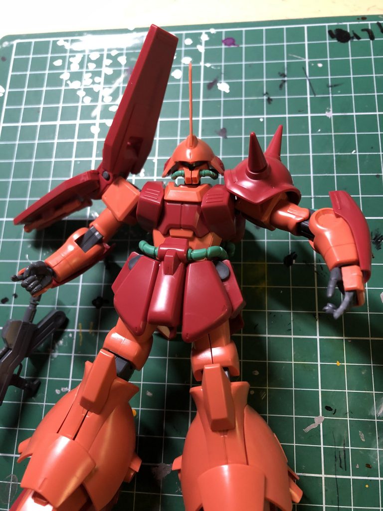 素組み、口パーツがモナカなの時代感じる