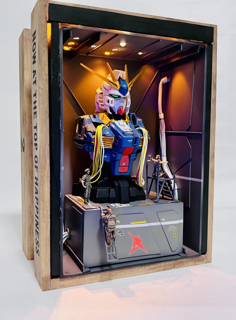 機動戦士ガンダム　MSメカニカルバスト01　νガンダム 塗装済み完成品 オリジナルベース付き–2枚目/制作者：H4co Y