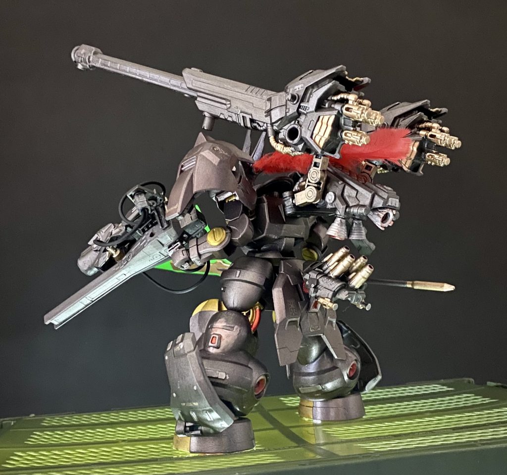 後ろも追加ブースターと放熱パーツを付けました。