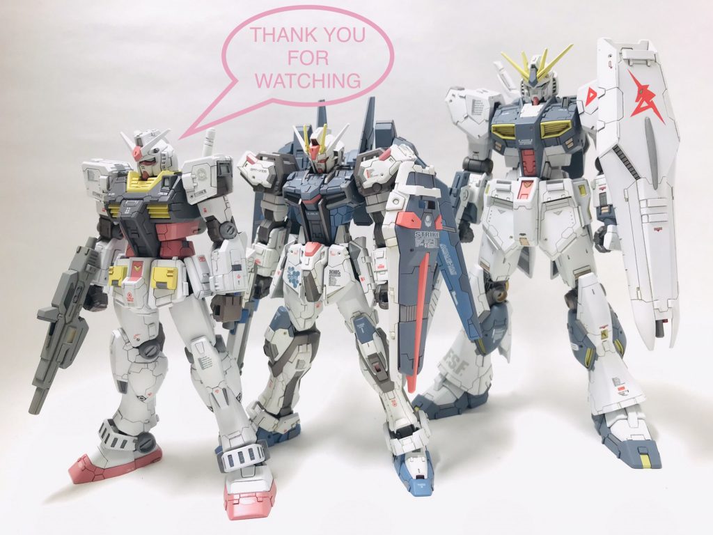 最後に歴代EGを並べて。νデカいですね。ということでEGνでした。ご観覧ありがとうございました!