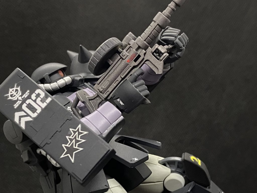 マシンガン構え