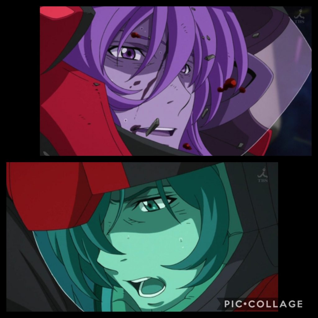 ゼハート「......まさかアセム。お前にそんな事を教わるとはな..。」アセム「お前がコールドスリープで眠っている間、俺は連邦から脱サラし、個人事業(宇宙海賊)を引き継ぎ、そこの従業員達の生活の為、個人事業主として厳しい荒波の社会と戦ってきた。今のお前よりも人生経験が豊富なんだよ。」ゼハート「....そうか...!そうだな....。見事だ...!」アセム「解ってくれたか、ゼハート。」ゼハート「ああ...。今から私は、私の理想のエデンを、誰のものでも無い、ヴェイガンの民の為のエデンを目指そう。.....ありがとう、アセム。」アセム「ああ...。」ーーーーキオ「ボク達は戦うべきじゃないんだ!」フラム「まだ言うの!?くどいのよ!!」キオ「どうして、わかってくれないんだ!」フラム「ゼハート様の為にも!私は負けられないのよ!」ゼハート「待て!フラム!」フラム「え!?ゼハート様!?」ゼハート「フラム、レイル、戦いは終わりだ。我々はセカンドムーンに撤退する。」フラム「え!?ゼハート様!?ガンダムは..!?」