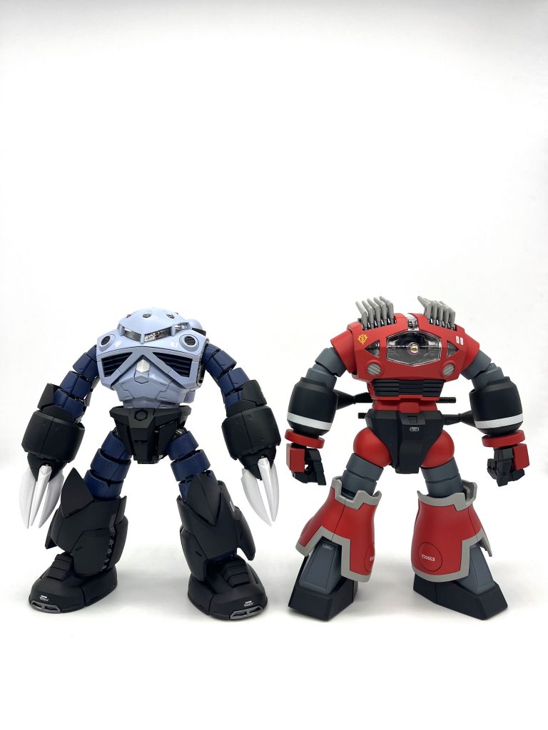 以前に作ったズゴックと合わせた感じで作りました。ご覧いただきありがとうございました😊