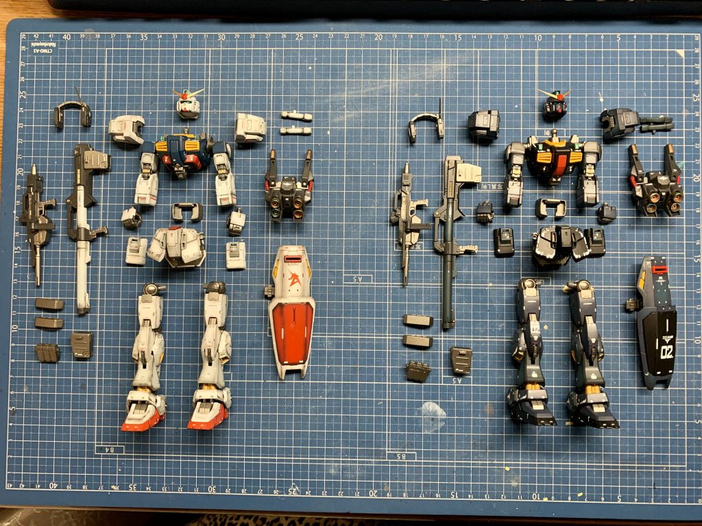 塗装、スミ入れ、デカール、トップコート後