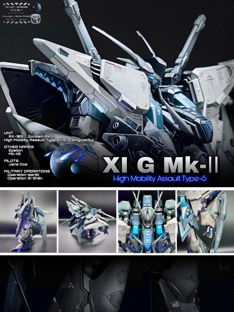 クスィーガンダム マークⅡ / RX-105 Ξ Gundam Mk-Ⅱ / High Mobility Assault Type S. （HGUC 144/1 238 クスィーガンダム）