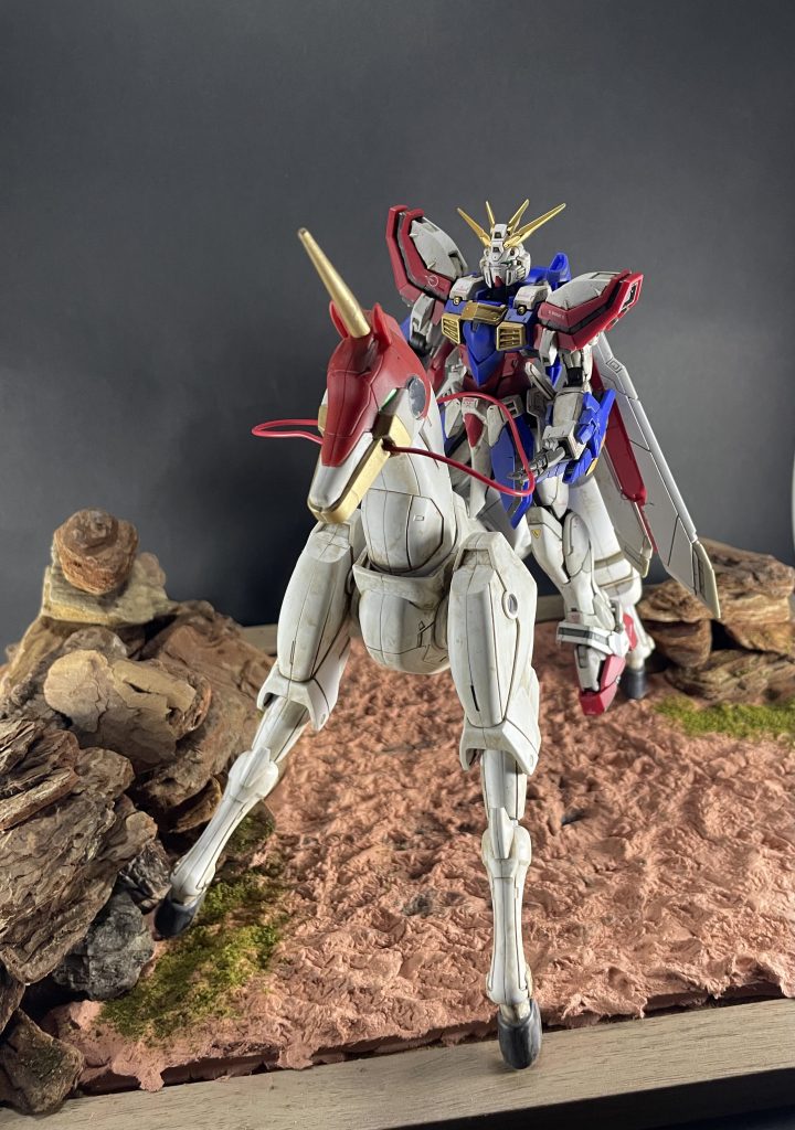 マスターガンダムのキットから風雲再起を借りてきました😆