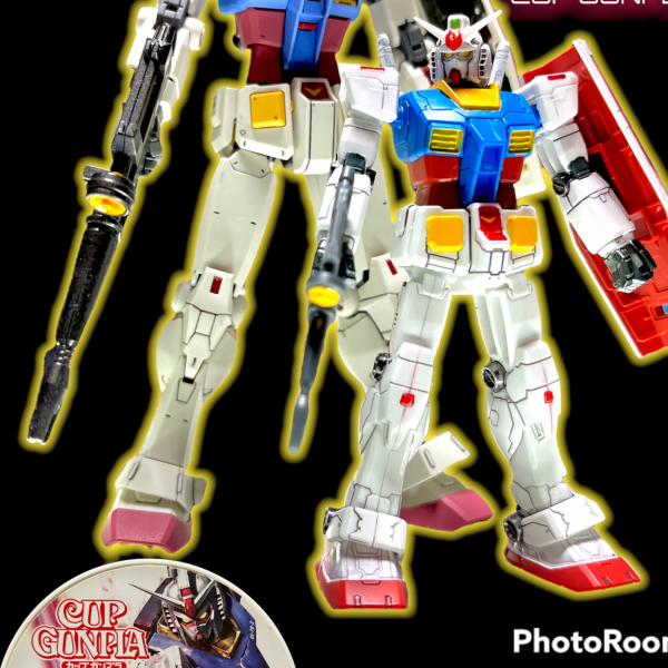 カップガンプラ 1/200 RX-78ガンダム　ちょい塗り