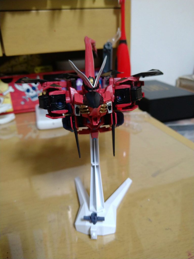 分かる人なら分かると思いますが、クロスアンジュの焔龍號が元ネタで制作しました。