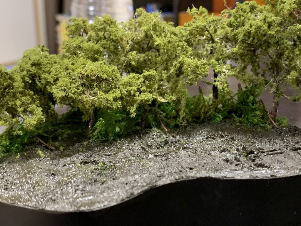 森の生え際の表現、難しいです。