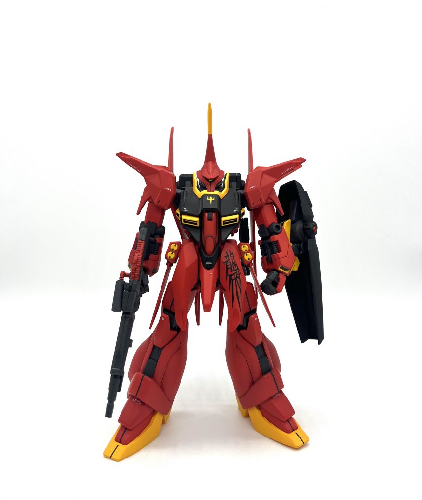 他にも塗り分け大変過ぎて辛かったです。完成したら忘れますけど！あと、股関節と腰のパーツの接続部分に1.2ミリのプラバン挟んで延長しています。ご覧いただきありがとうございました😊