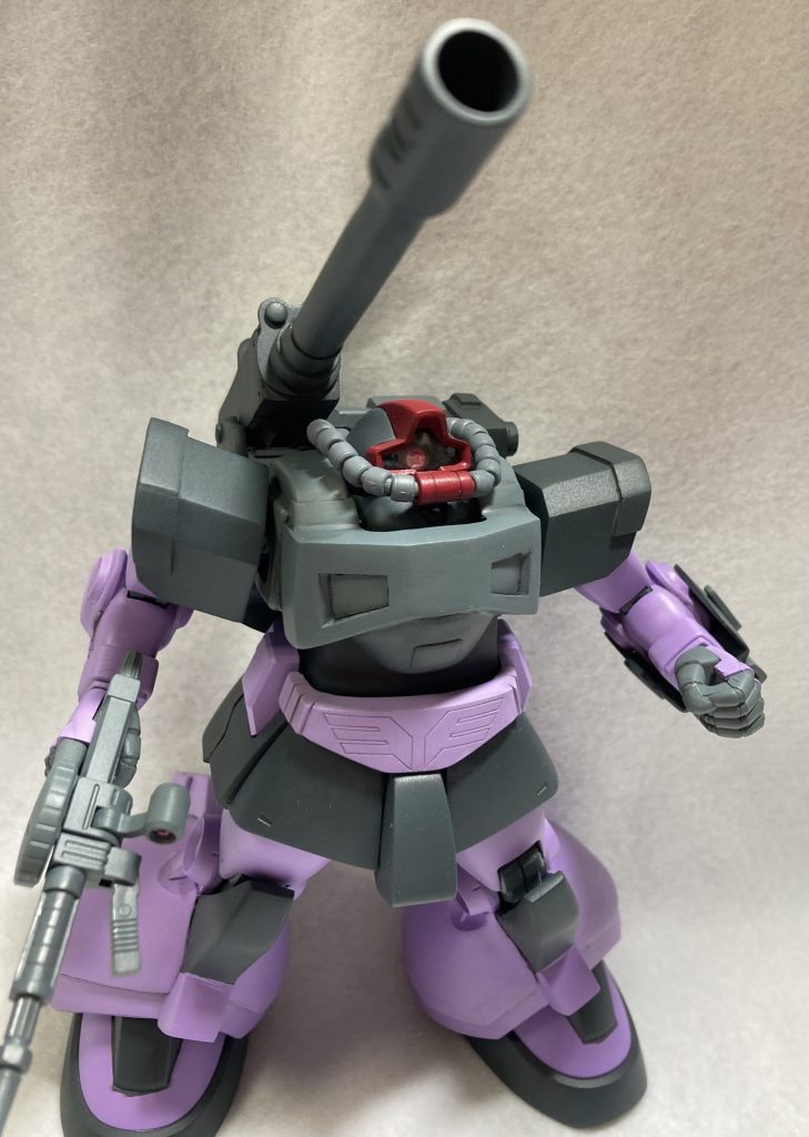 以上ドム・キャノンでした。久々のセミスクラッチで楽しかったですが、ま～～～～～～～あ当面はプロトタイプ及びトロピカルテストタイプに手をつけることは無いでしょう。ひたすらに脚の擦り合わせに悩まされたひと月でした。それでも自分の思う形になっていく楽しさを思い出させてくれた機体ですので、残り2ヶ月間走り抜けたいと思います。皆さんも作りましょうね、作りましょう。(ΦωΦ)フフフ…以上ドム・キャノンでした！