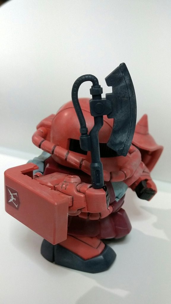 斧にも雪のウェザリングをウェザリングマスターで施しました。