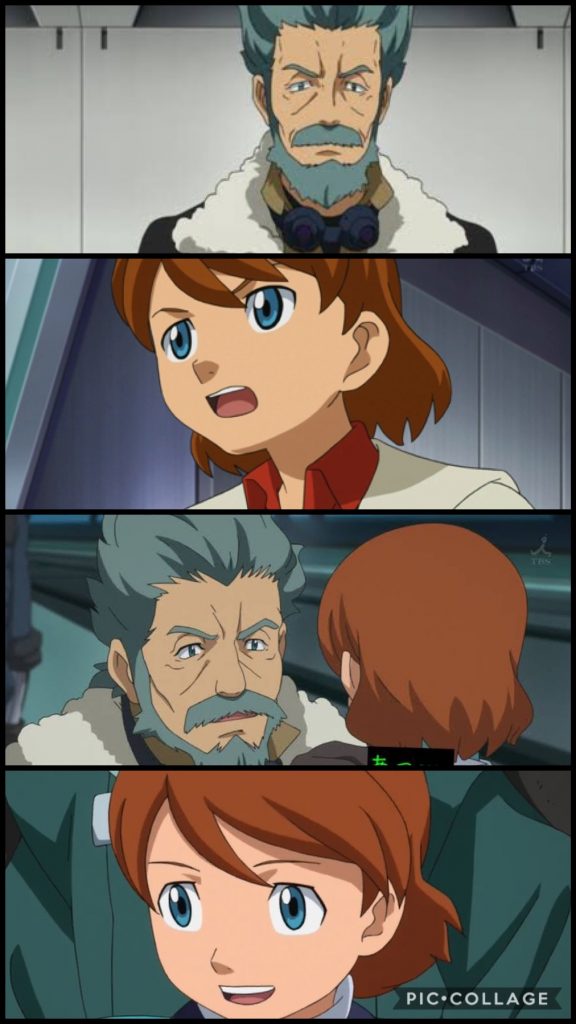 アレグリアス「フリット指令。敵コロニー、セカンドムーンと要塞ラ・グラミスの攻略作戦に入ります。」フリット「よーし、行くぞキオ!ヴェイガンは殲滅じゃー!!」キオ「だから殲滅しないんだって!!」フリット「ど、どうゆう事じゃ!?キオ!」キオ「ボクには考えがあるんだ!これ以上の犠牲は必要ないんだ!」フリット「何を甘い事を!キオ!」アセム「父さん...。キオの好きにやらせてやってくれ。俺もキオと行く。」フリット「....ふん。勝手にせい。」キオ「よし....!行こう!!皆んな!!」アカオ・アオ『おう!』キオ「キオ!コアファイター!行きます!!」アカオ「アカオ!GトップFX!行くぜ!」アオ「アオ!GベースFX!出る!」アセム「俺も出るぞ。ガンダムAGE−2DB Xボーンシルエット、出る!」