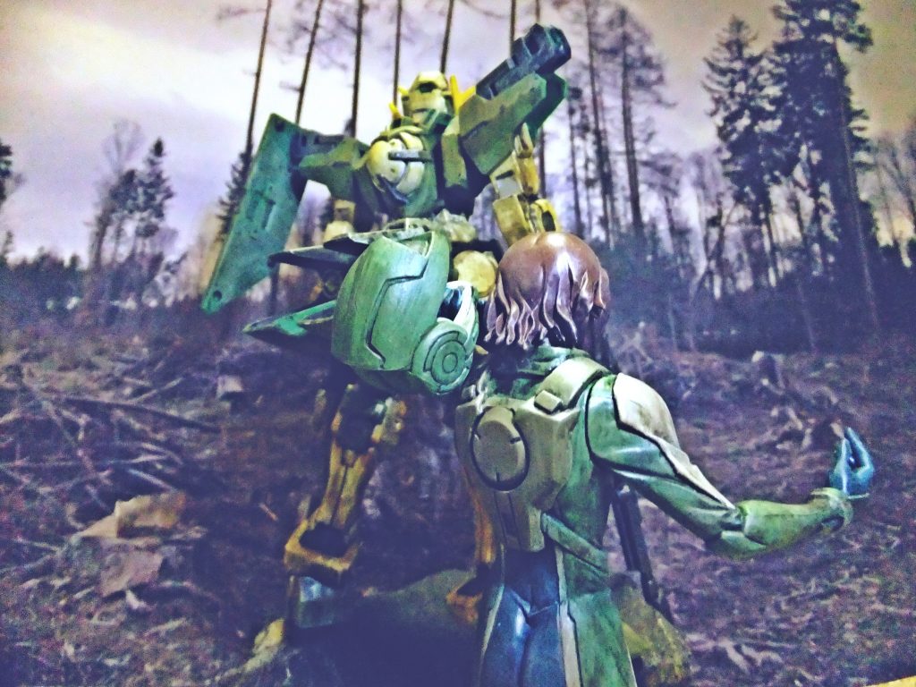 オマケはロックオンとガンダムデュナメスのバックショットです（笑）最後まで閲覧して頂きましてありがとうございました。