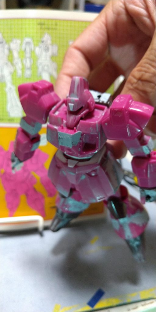 ハンドパーツを造り直し。平手と握り拳。