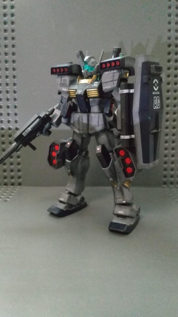 HGUC ジムⅢミサイルポッド装備–2枚目/制作者：O化け