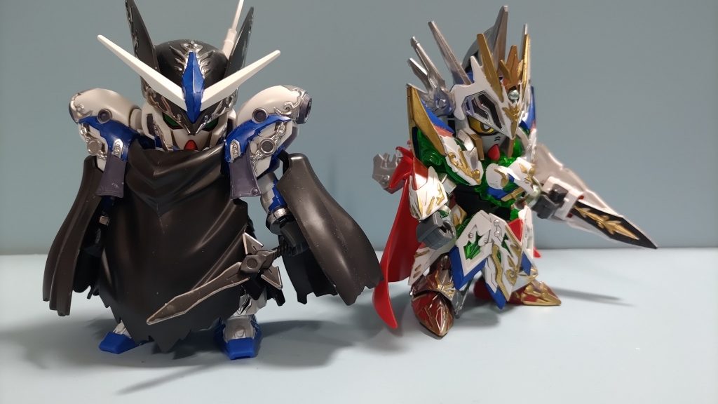 シールドが付いてるレイフガンダムも作成。ストライクよりは塗装の苦労はマシだったかな・・・けど苦労した分下手なりに満足しています('ω')ノ