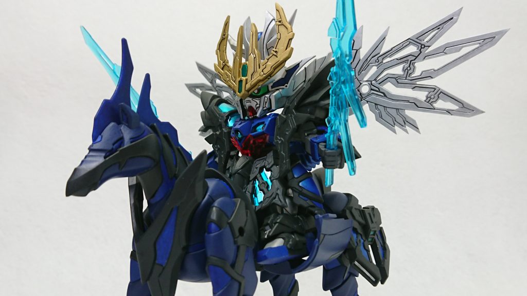 以前作製した軍馬に乗せてみました。