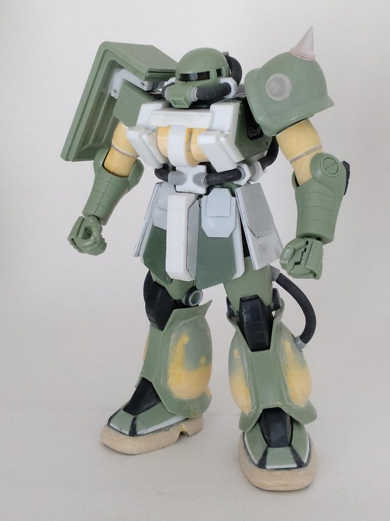 改造途中の状態です。緑色から変わっている所が改造部です。