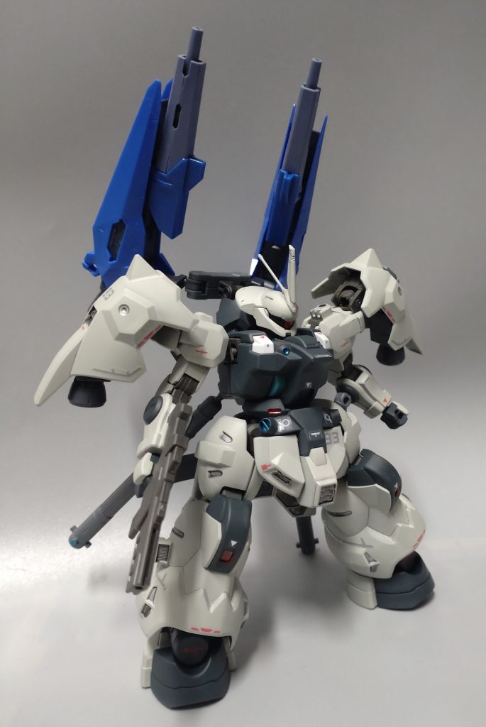 ここからお遊び。SEEDのザクファントムにも見えるとコメント頂けましたので、高機動化のなんちゃってブレイズ装備。