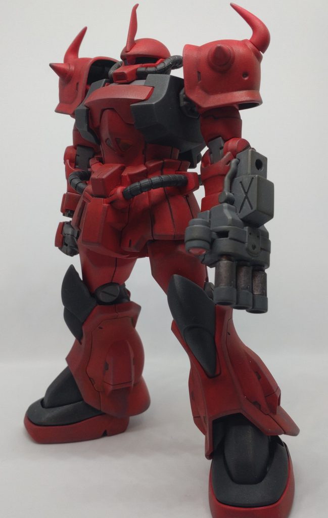 エアブラシの調子がイマイチで赤色が上手く吹けず、ウェザリングでごまかしました。