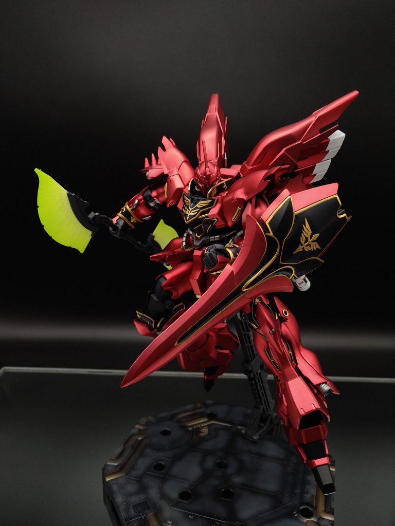 ビーム・ナギナタいらないかな〜って思って塗装するか迷ってたけど塗装してて良かった!この写真が一番のお気に入りに🤩